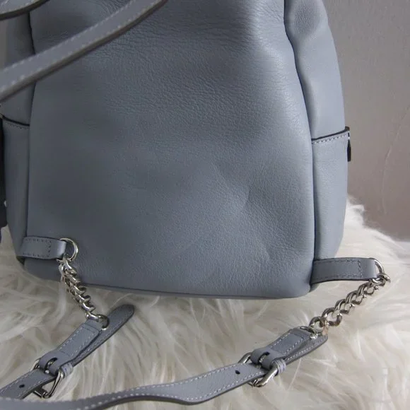 Fendi By The Way Backpack Studded Leather Mini Light Blue Fendi By The Way light blue leather Mini backpack - BOPF  main image 3